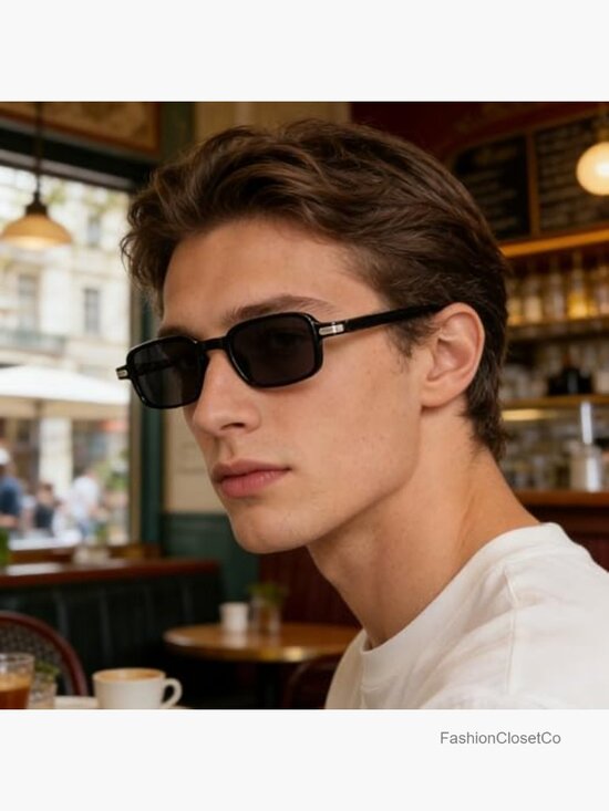 TR Frame UV Protection Square Retro Sunglasses main image 4